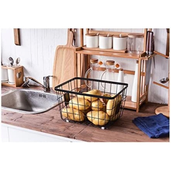 Open Storage Bread Food Basket,Kitchen Cabinet and Pantry Storage Organizer Bins - Picture 5 of 7